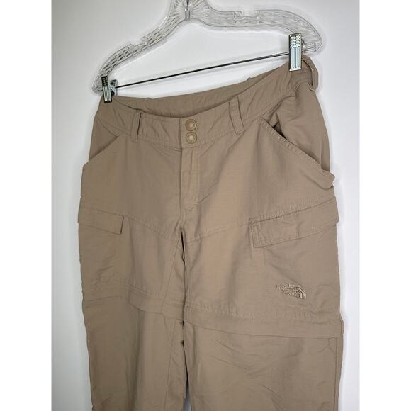 The North Face Women’s Convertible Hiking Pants, long to capri & shorts Beige 6 - Picture 7 of 13